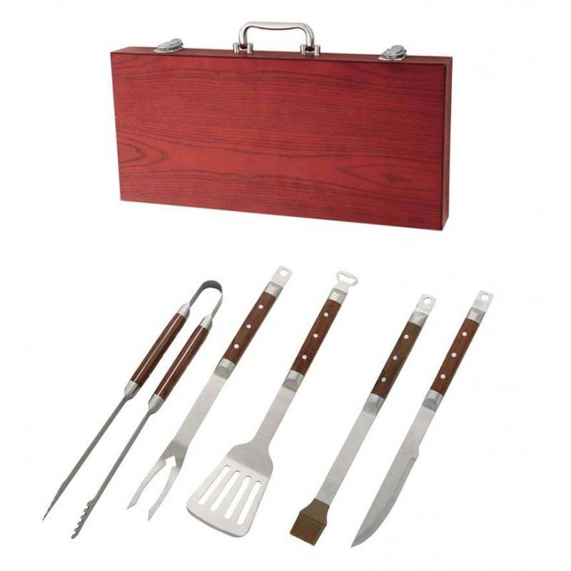 Coffret 5 ustensiles spécial Invicta barbecue - ref-3190 - Poêle plus