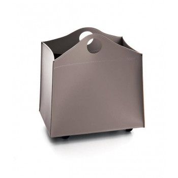 Range bûches - Mini Woodbag - Limac Design - Gris tourterelle