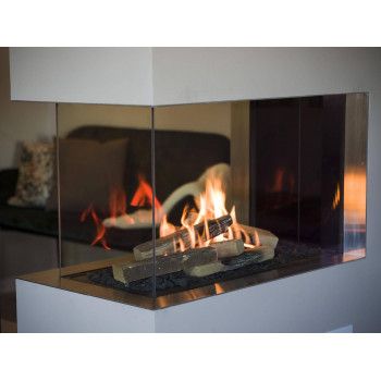 Insert Gaz Visio 90 RD - 3 vitres - RAIS