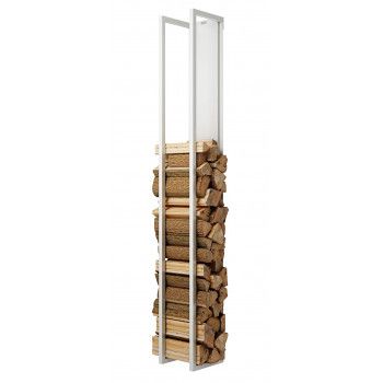 Range bûches - Woodwall - Blanc 1.90m - Rais