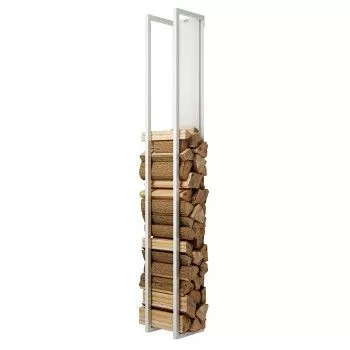 Range bûches - Woodwall - Blanc 1.90m - Rais