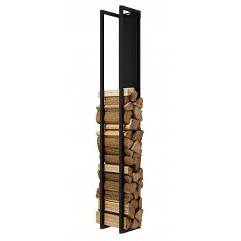 Range bûches - Woodwall - Noir 1.90m - Rais