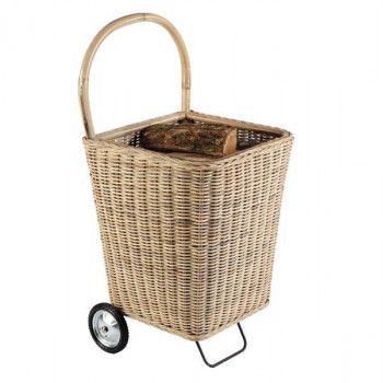 Chariot à bûche - couleur naturelle - NOMAD - Dixneuf
