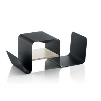 Porte-bûche TEO - 2 en 1 - Design - Mobilier pour poêles et cheminées -Ref TEO001 - Marque APROS