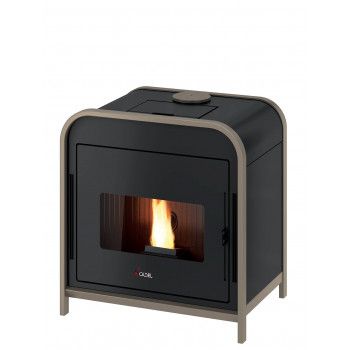Poêle à granulés FRAME 9 UP 9kw - Sortie concentrique - Canalisable - Cadel