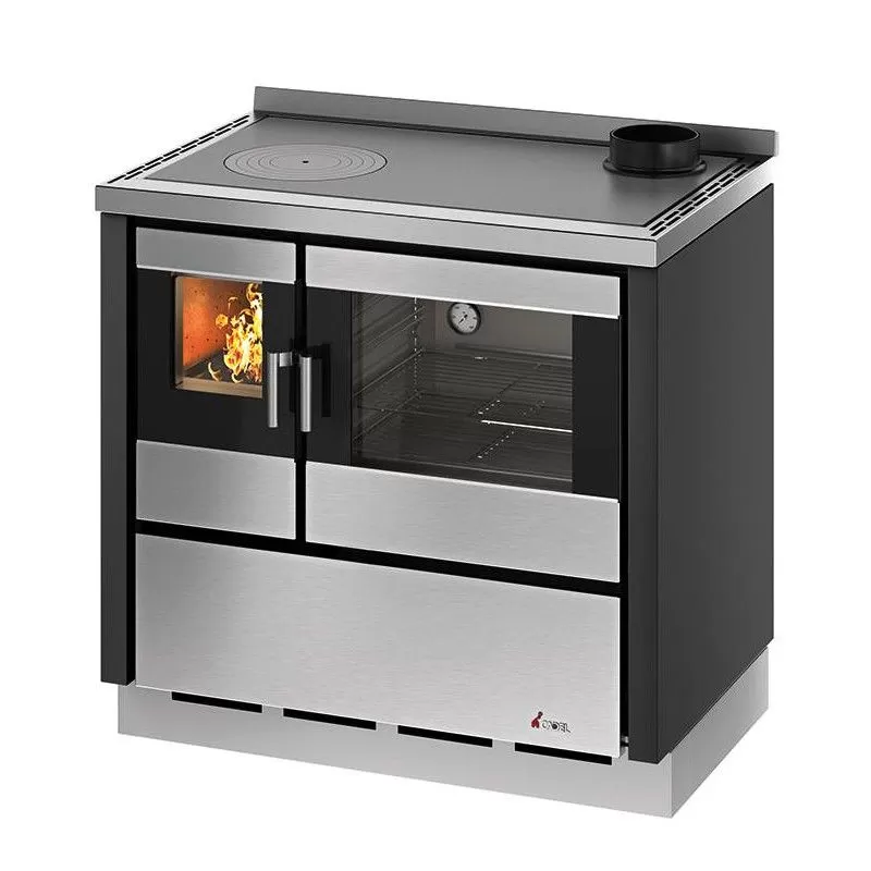 Cuisiniere a bois CADEL KOOK 90 - Moderne et encastrable