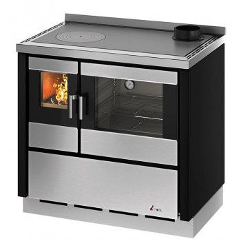 Cuisiniere a bois CADEL KOOK 90 Acier Noir 