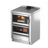 Cuisiniere a bois CADEL KOOK 60 Acier Inox-Poeleplus