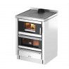 Cuisiniere a bois CADEL KOOK 60 Acier Blanc-Poeleplus