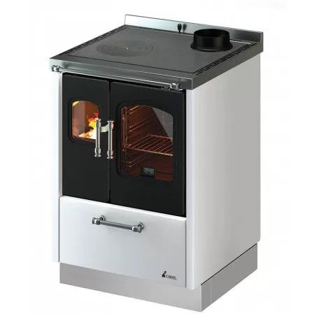 Cuisinière à bois SMART 60 - CADEL ref 71200010 - Premier prix - Exemple intégration cuisine Cuisinière à bois SMART 60 - CADEL ref 71200010 - Premier prix - Exemple intégration cuisine