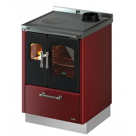 Cuisinière à bois SMART 60 - CADEL ref 71200010 - Premier prix - Exemple intégration cuisine Cuisinière à bois SMART 60 - CADEL ref 71200010 - Premier prix - Exemple intégration cuisine