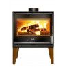  kW - Image d'ambiancePoêle à bois - PARELOUP - Deville ref C077BS-06 - Pied en bois - Raccordable - 8 KW