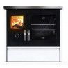 Cuisinère à bois MELISSE 90 - Deville ref C086AB01 - Blanc émaillé - 10 kW