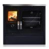 Cuisinère à bois MELISSE 90 HYDRO - Deville ref C088AC06 - 14 kW - Habillage émaillé