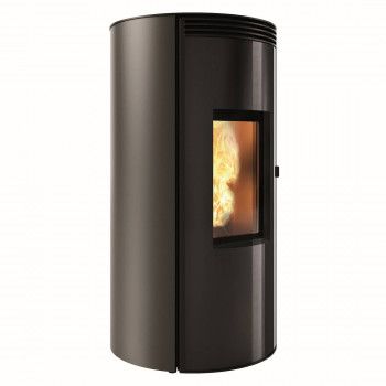 Poêle à granulés LORIA IE Moka - Deville ref C077FT-08-IE12 - Etanche - cabalisable - 12 kW