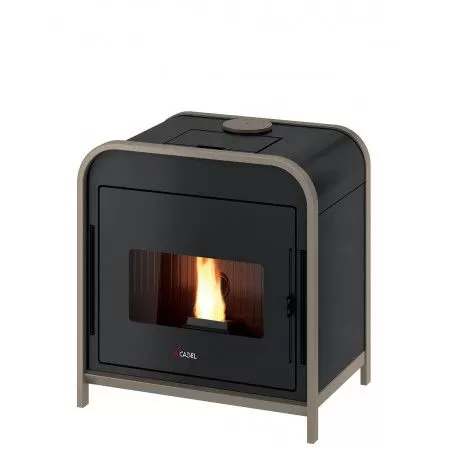 Poêle à granulés FRAME 9kw - Etanche, canalisable - Cadel - Poêle à granulés compact