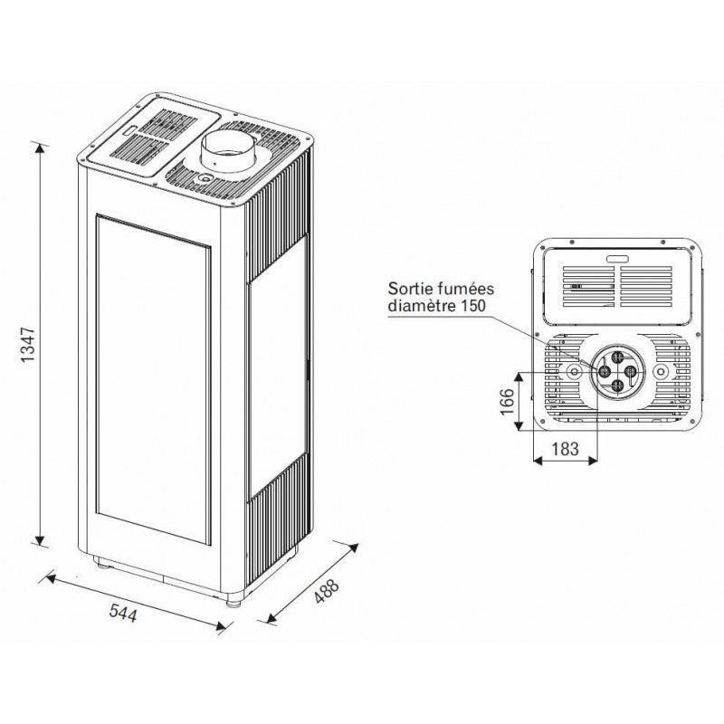 AFFICHAGE LCD CARTE ELECTRONIQUE POUR POELE GRANULE PF047-C05 LAMINOX
