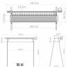 Barbecue spécial brochettes - Tecnoroast - Schéma TRS 40