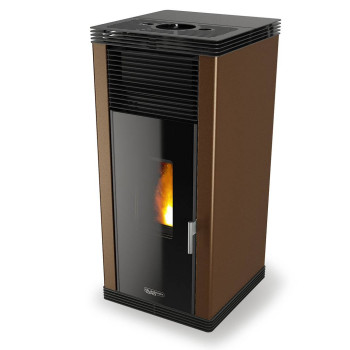 Poêle à granulés sans éléctricité - VERONICA NATURAL BL - Bronze - Laminox