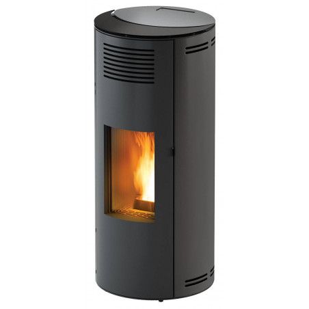 Poêle à granulés MINTA - Cylindrique - 8 kW - Red