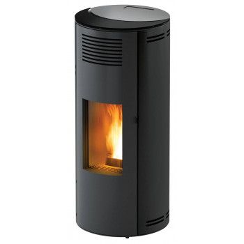 Poêle à granulés MINTA - Cylindrique - 8 kW - Red