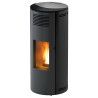 Poêle à granulés MINTA - Cylindrique - 8 kW - Red