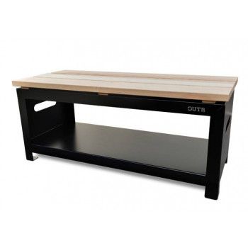 Banc extérieur - Bench B100 B - 2en1 - Range-bûches - Outr