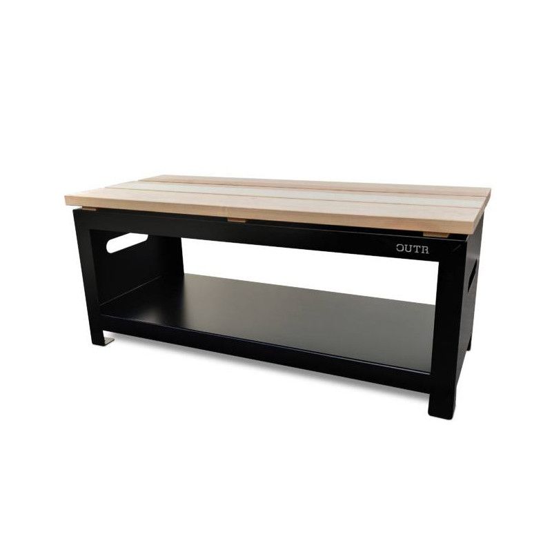 Banc extérieur - Bench B100 B - 2en1 - Range-bûches - Outr