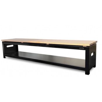 Banc extérieur - Bench B180 B - 2en1 - Range-bûches - Outr