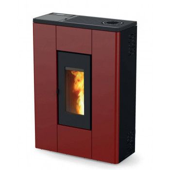 Poêle à granulés MELISSA - 7 kW - Flat - Red