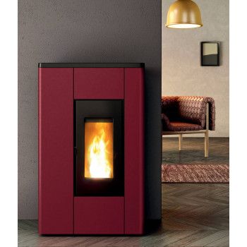 Poêle à granulés MELISSA - 7 kW - Flat - Red