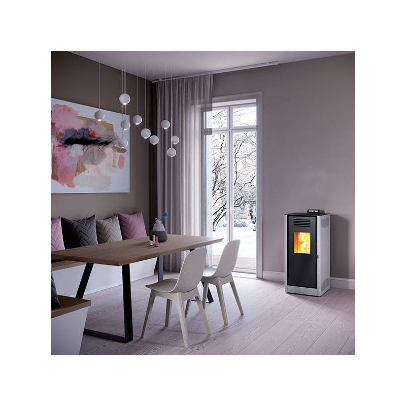 Poêle à granulés MIRANO 8 - Invicta ref P644584 - 8 kW - WIFI - Poêle pas cher