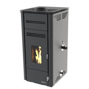 Poêle à granulés sans éléctricité - FIORELLO NATURAL - Anthracite -Laminox