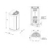 Poêle à granulés sans éléctricité - SOFIA NATURAL SN - Etanche - Laminox