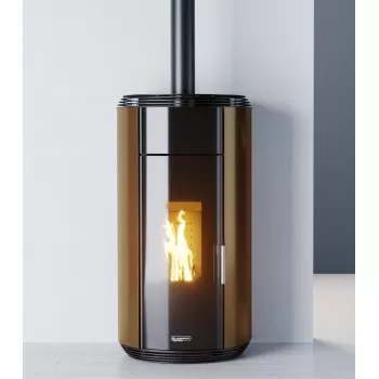 Poêle à granulés - JESSICA NATURAL GLASS Bronze - Laminox