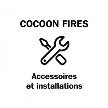 Platine de supension AERIS - Noire ou Inox - Coccon Fires