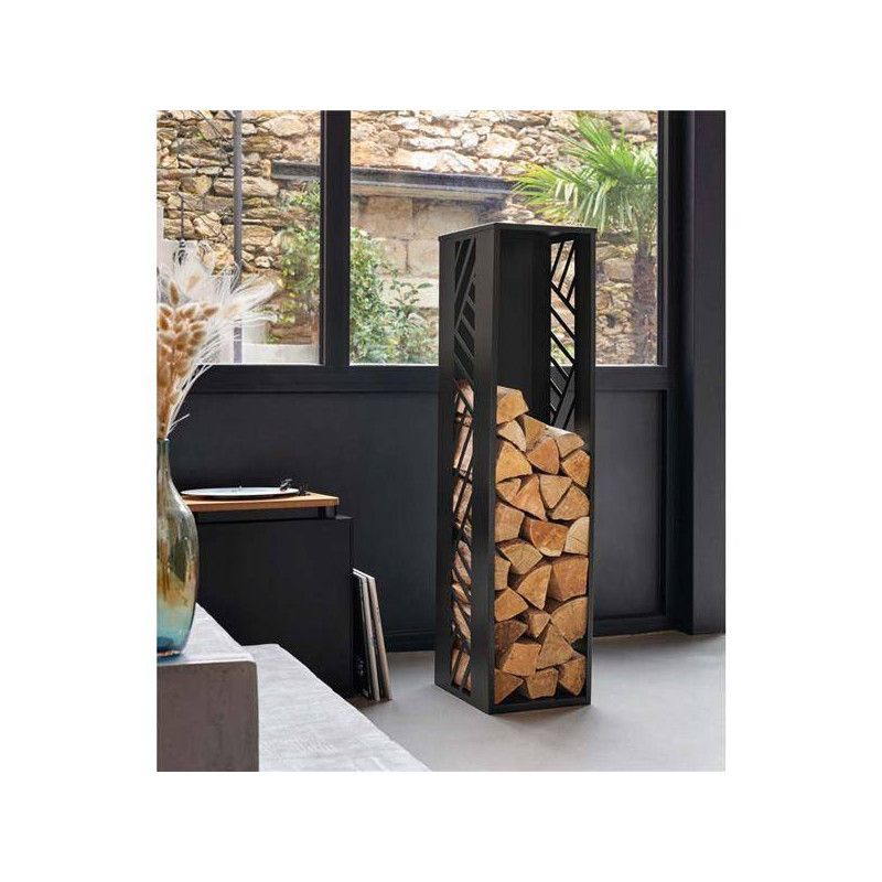 Range bois et porte bûches intérieur - Barbecue & Co