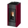 Poêle à granulés Cristal3 7kw - Acier rouge - Cadel - ref:7020029
