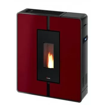 Poêle à granulés TILE PLUS - Rouge - Cadel