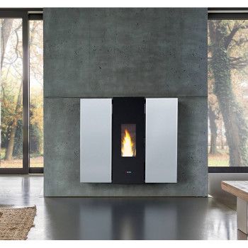 Poele à granules Cadel WALL 10 PLUS - Extra Plat - Canalisable - 10 kW