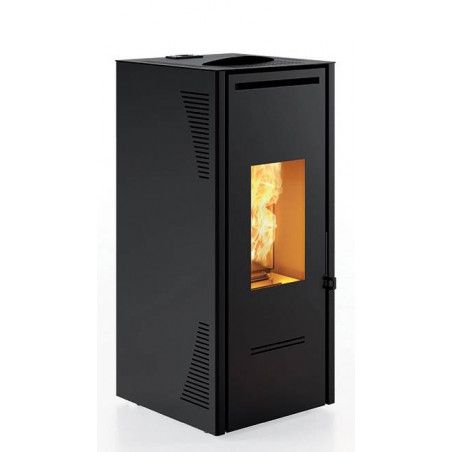 Poêle à granulés TALO 11 noir - Invicta ref P641414 - Poele 11 kw canalisable