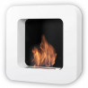 Cheminée bioethanol murale blanche - CURVA BL - SAFRETTI - 100.800.111.01
