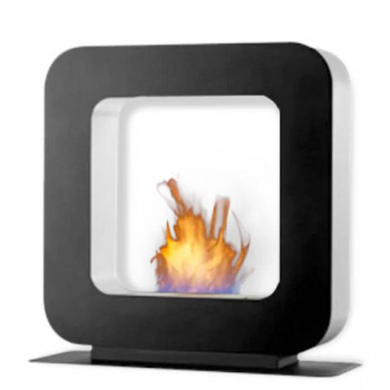 Cheminée bioéthanol CURVA ST noire - SAFRETTI - ref 100.800.211.02 - Sur pied