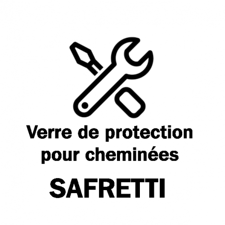 Glass Shield Safretti - Verre de protection pour cheminées bioéthanol Curva et Cubito