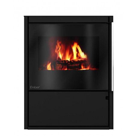 Poêle à bois - M3 VS - EMBER - 8.1kW - Etanche - Étagère à bûches