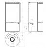 Poêle à bois - F14 VS - EMBER - Poêle cylindrique en acier - finitions haut de gamme - Étanche