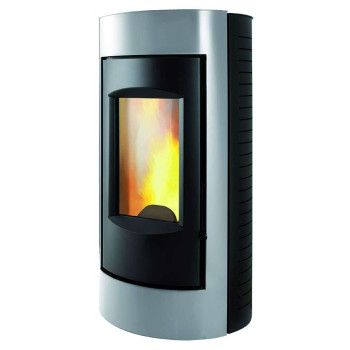 Poêle à granulés RUBIA OLEA IPE9 - Invicta ref P841039 - Poele à granulés rond - 9 kW - Etanche - Ecodesign 2022