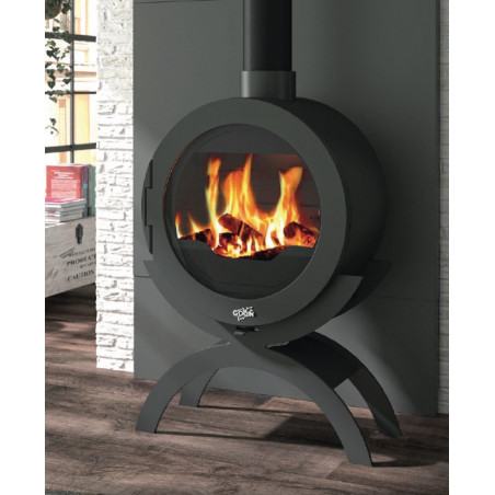 Poêle à bois BRIMONT- Godin - Réf 410101- 10 kW - Design