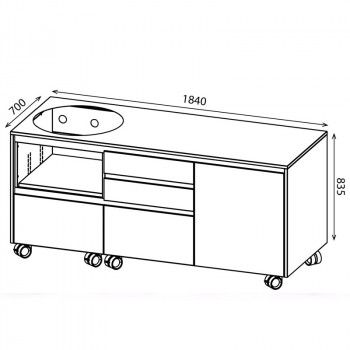 Meuble KAMADO - OKINAWA 180c - Dimensions