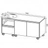 Meuble KAMADO - OKINAWA 180c - Dimensions